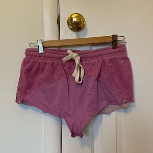 urban outfitters, purple comfy shorts